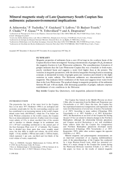 Mineral magnetic study of Late Quaternary South Caspian Sea