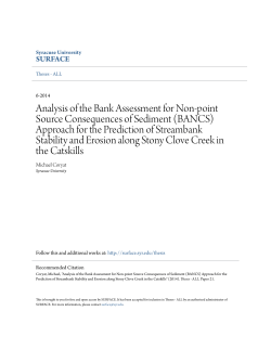Analysis of the Bank Assessment for Non-point Source