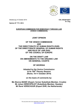 CDL-AD(2014)031 - Venice Commission