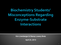 Biochemistry students` misconceptions regarding enzyme