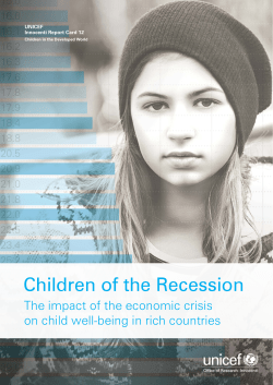 Children of the Recession - UNICEF Office of Research
