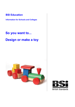 So you want to... Design or make a toy