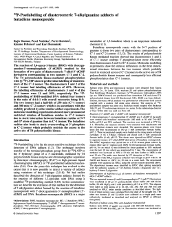32P-Postlabelling of diastereomeric 7