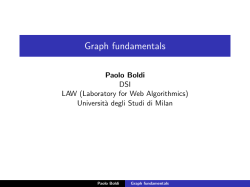 Graph fundamentals