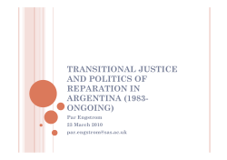 TJ and Reparations in Argentina