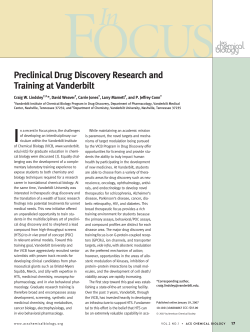 Preclinical Drug Discovery Research and