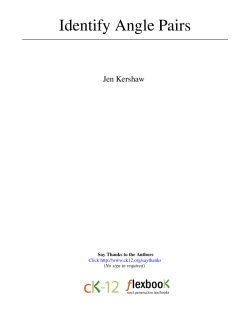 Identify Angle Pairs