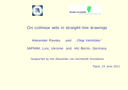 On collinear sets in straight