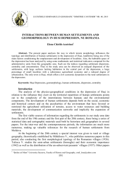 interactions between human settlements