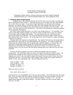 A Field Guide to Programming: Population Growth in MATLAB