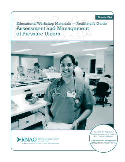 Assessment and Management of Pressure Ulcers