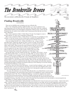 Finding Brooksville