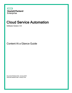CSA 4.6 Content At a Glance Guide