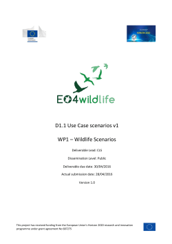 D1.1 Use Case scenarios v1