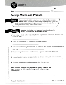 Lesson 5 - Dean Adventures