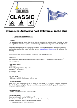Organising Authority: Port Dalrymple Yacht Club