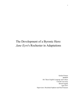 Jane Eyre`s Rochester in Adaptations