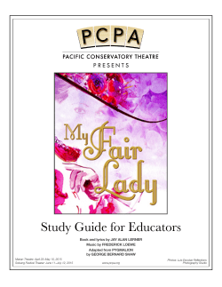 My Fair Lady Study Guide