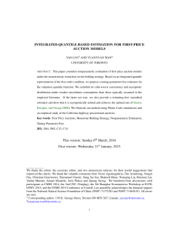 Integrated-quantile-based Estimation for First Price Auction Models