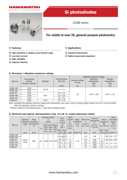 Datasheet - Hamamatsu Photonics
