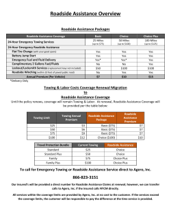 Roadside Assistance Overview