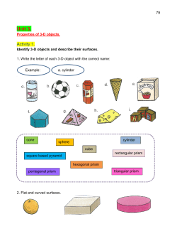 Maths Properties of 3D Objects