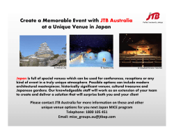 JAPAN Unique Venues
