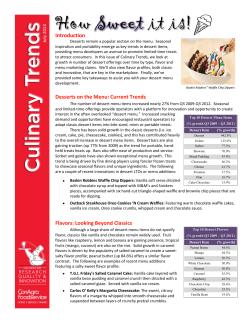 How Sweet it is! - ConAgra Foodservice