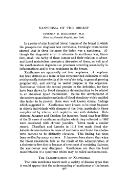 XANTHOMA OF THE BREAST In a series of nine hundred (circa