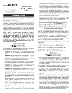 APCP-1700 POOL COVER PUMP