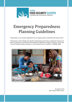 Emergency Preparedness Planning Guidelines