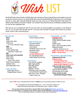 Ronald McDonald House Charities of Mobile relies upon donations