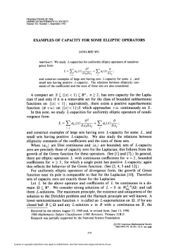 examples of capacity for some elliptic operators