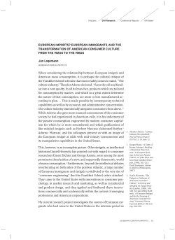 European Imports? European Immigrants and the Transformation of