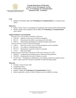 Arts, AV/Technology and Communications