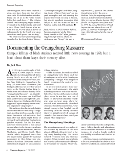 Documenting the Orangeburg Massacre