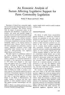 An Economic Analysis of Factors Affecting