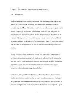 Chapter 1: Men and Power
