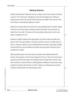 Melting Glaciers