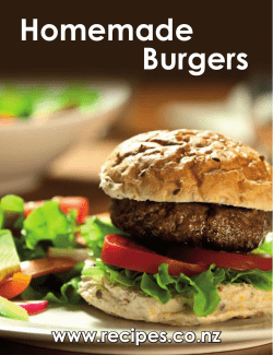 Homemade Burgers - Beef and Lamb NZ
