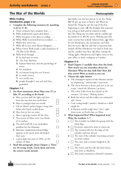 The War of the Worlds - Home