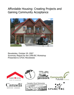 Affordable Housing: Creating Projects and Gaining