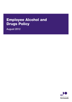 Employee Alcohol and Drugs Policy