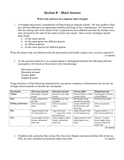 Section B &ndash; Short Answer