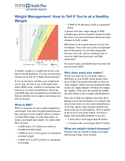 How to Tell If You`re at a Healthy Weight
