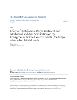 Effects of Stratification, Warm Treatment, and Mechanical and Acid