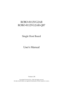 ROBO-8112VG2AR ROBO-8112VG2AR-Q87 User`s