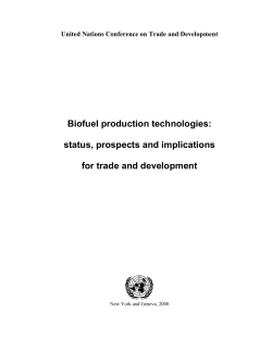 Biofuel production technologies