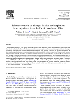 Substrate controls on nitrogen fixation and respiration in woody