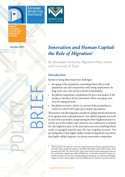 Innovation and Human Capital: the Role of Migration